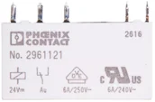Sterowniki i przekaźniki - Phoenix Contact Przekaźnik interfejsowy 1P 6A 24V DC REL-MR 24DC/21AU AgSnO 2961121 10szt. - miniaturka - grafika 1