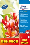 Papier do drukarek - Avery wysokobłyszczący A4 2x20 BIG PACK 250g (2739) - miniaturka - grafika 1
