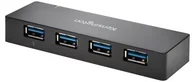 Huby USB - Kensington UH4000C USB hub - 4 - Czarny K39122EU - miniaturka - grafika 1