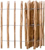 Ogrodzenia - vidaxl Ogrodzenie z leszczyny, paliki, 90x500 cm - miniaturka - grafika 1