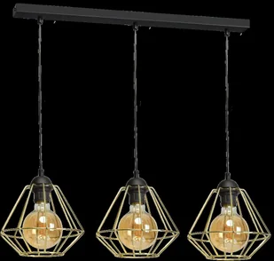 Milagro MLP6271 LUPO BLACK/GOLD 3xE27 - Lampy sufitowe - miniaturka - grafika 10