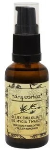 Polny Warkocz Polny Warkocz Regulujący koncentrat z olejem konopnym Olejek emulgujący do mycia twarzy wersja mini 30ml - Olejki do ciała i włosów - miniaturka - grafika 2