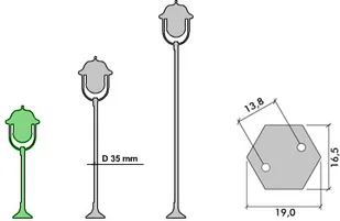Su-Ma lampa stojąca Prince K 5002/3 O - Lampy ogrodowe - miniaturka - grafika 6