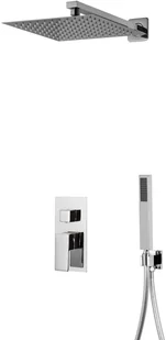 Corsn DESZCZOWNICA 25x25 cm-Prysznicowy zestaw podtynkowy ,CHROM Z01MCH ADOUR - Deszczownice - miniaturka - grafika 7