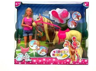 Simba Toys Steffi I JEJ SŁODKI KOŃ 105733052 - Lalki dla dziewczynek - miniaturka - grafika 2