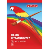 Szkolne artykuły papiernicze - Herlitz Blok Rysunkowy A4/20 Kartek Herlitz 80g - miniaturka - grafika 1