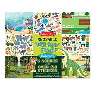 Melissa&Doug Naklejki Wielorazowe - Siedliska Melissa and Doug - Przybory szkolne - miniaturka - grafika 10