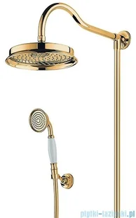 Omnires Armance system prysznicowy natynkowy termostatyczny złoty AM5244/6GL | - Słuchawki prysznicowe - miniaturka - grafika 3