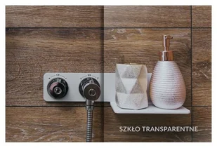 Deante Szyba stała transparentna do kabiny kwadratowej FUNKIA 80 cm - Kabiny prysznicowe - miniaturka - grafika 2