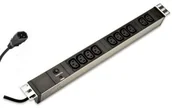 Listwy zasilające - Digitus LISTWA ZASILAJĄCA PDU 19"", 1U, 10 IEC C13, 10A, 2500W, ALUMI (DN-95404) - miniaturka - grafika 1