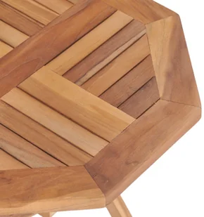 vidaXL Składany stolik ogrodowy, 45x45x45 cm, lite drewno tekowe - Stoły ogrodowe - miniaturka - grafika 6