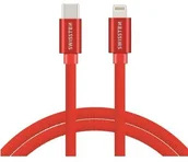 Kable USB - Kabel Usb-c - 8 - Pin Swissten 1,2m czerwony - miniaturka - grafika 1