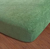 Prześcieradła - Darymex Prześcieradło z gumką Frotte zielone 170/180x200 5907761033931 - miniaturka - grafika 1