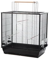 Klatki i wyposażenie dla ptaków - Little Friends Waldorf klatka na ptaki z otworem na górze, 78 x 48 x 81,5 cm, czarny - miniaturka - grafika 1