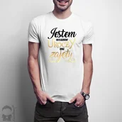 Gadżety dla niej i dla niego - - Jestem inteligentny, uroczy oraz zajęty męska koszulka z nadrukiem - miniaturka - grafika 1