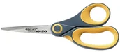 Nożyce kuchenne - Westcott Nożyce do cięcia  azotkiem tytanu NON Stick Soft Grip, szary/żółty, 25 cm E-33681 00 - miniaturka - grafika 1