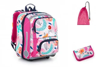 Topgal Tornister szkolny w kwiaty BEBE 22001 - - Plecaki szkolne i tornistry - miniaturka - grafika 4