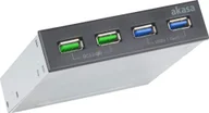 Akcesoria do komputerów stacjonarnych - Akasa Akasa Panel przedni 2x USB 3.2 Gen 2 + 2x USB 3.2 Gen 1 AK-ICR-34 AK-ICR 34 - miniaturka - grafika 1