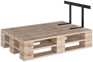 vidaXL Oparcie do sofy z palet czarne 70 cm żelazo 315787 - Pozostałe meble ogrodowe - miniaturka - grafika 5