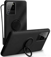 Etui i futerały do telefonów - Alogy Etui silikonowe Ring Ultra Slim do Samsung Galaxy S20 Ultra Czarne 9007X1 - miniaturka - grafika 1