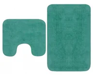 Dywaniki łazienkowe - Komplet turkusowych dywaników do łazienki P4-L84 - miniaturka - grafika 1