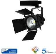 Oprawy, klosze i abażury - v-tac Oprawa 33W LED V-TAC Track Light SAMSUNG CHIP CRI90+ Czarna VT-433 5000K 2800lm - miniaturka - grafika 1
