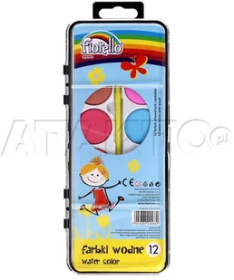 KW Trade Farby akwarelowe Firelo 12 kolorów - Przybory szkolne - miniaturka - grafika 3
