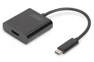 Digitus Adapter graficzny HDMI 4K 30Hz UHD na USB 3.1 Typ C z audio czarny 15cm (DA-70852) - Adaptery i przejściówki - miniaturka - grafika 2