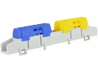 Bezpieczniki elektryczne - Listwa zaciskowa mostek na szynę TH35 12 nieb-żółt - miniaturka - grafika 1