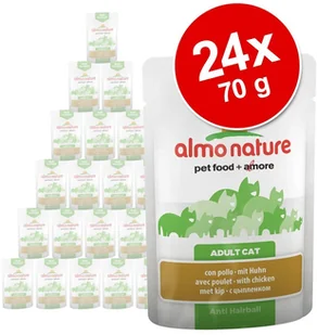 Almo Nature Functional Megapakiet Anti Hairball w saszetkach 24 x 70 g Pakiet mieszany - Mokra karma dla kotów - miniaturka - grafika 3