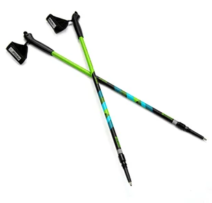 Spokey Kije nordic walking 105-135 cm czarno-zielone MEADOW - Kije trekkingowe - miniaturka - grafika 3