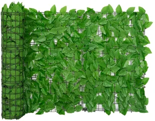 vidaXL Lumarko Parawan balkonowy, zielone liście, 500x75 cm! 315497 - Markizy - miniaturka - grafika 5