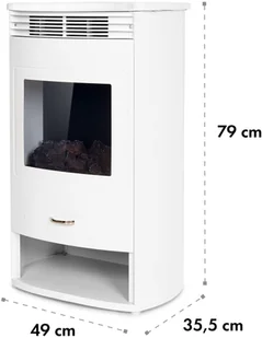 Klarstein Klarstein Bormio WH, kominek elektryczny, 950/1900 W, termostat, timer tygodniowy, biały FP9-Bormio W - Kominki elektryczne Klarstein Klarstein Bormio WH, kominek elektryczny, 950/1900 W, termostat, timer tygodniowy, biały FP9-Bormio W - Kominki elektryczne - miniaturka - grafika 9