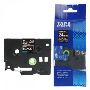 Brother strefadrukarek.pl Taśma TZe-MQ355 24mm x 5m matowy czarny biały nadruk - zamiennik| OSZCZĘDZAJ DO 80% - ZADZWOŃ! 730811399 PROMOCJA! TZE-MQ355 - Taśmy do drukarek barwiące - miniaturka - grafika 3