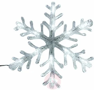 KonstSmide Płatek śniegu 5-pkt. LED zimna biel 4m - Oświetlenie świąteczne - miniaturka - grafika 3
