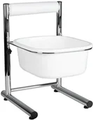 Meble kosmetyczne - BRODZIK DO PEDICURE Z REGULOWANĄ WYSOKOŚCIĄ CHROM 132869 - miniaturka - grafika 1