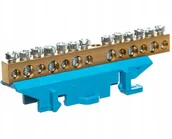 Bezpieczniki elektryczne - Hager Listwa przyłączeniowa niebieska 6x16+7x10mm2 - miniaturka - grafika 1