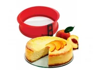 Formy do ciast - FOREMKA FORMA SILIKONOWA rozpinana szklane dno ok - miniaturka - grafika 1