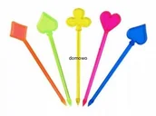 Pozostałe akcesoria barmańskie - KOKTAJLOWE WIDELCZYKI PATYCZKI figury karciane - miniaturka - grafika 1