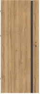 Drzwi wewnętrzne - Drzwi pokojowe Exmoor 70 lewe dąb grandson czarna szyba SPLMOS000007 - miniaturka - grafika 1