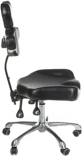 Beauty System Taboret tatuażysty obrotowy z oparciem MIKA INKOO BSBD-MIKA - Wyposażenie studia tatuażu - miniaturka - grafika 2