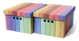Pudło Tęcza 33 x 25 x 18 cm 2 szt. - Pudła i kartony archiwizacyjne - miniaturka - grafika 2