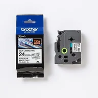 Papier do drukarek - Brother TZ-SL251 / TZe-SL251, 24mm x 8m, černý tisk / bílý podklad, originální páska - miniaturka - grafika 1