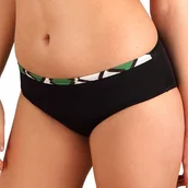 Stroje kąpielowe - LupoLine Figi od kostiumu kąpielowego Squere z podwyższonym pasem - miniaturka - grafika 1