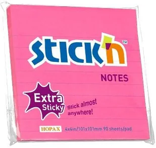 STICKN Notes samoprzylepny extra sticky linia 155263 - Artykuły biurowe - miniaturka - grafika 2