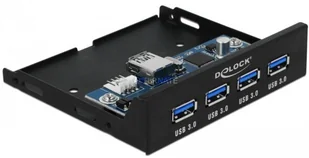 Delock Interner 3.5 USB 3.0 Hub 4 porty - Huby USB - miniaturka - grafika 3