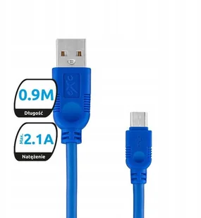 EXC Kabel USB 2.0 eXc WHIPPY USB A M micro USB B M 5-pin 0,9m czarny KKE0KKBU0010 - Kable USB - miniaturka - grafika 12