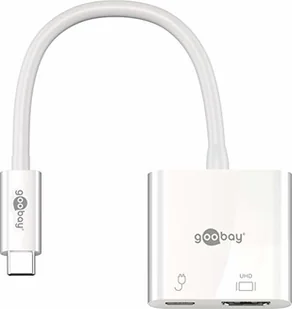 goobay Adapter USB-C na HDMI + USB-C PowerDelivery USBCHDMIPD - Złącza, przejściówki, adaptery - miniaturka - grafika 4