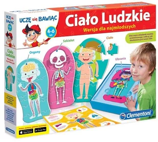 Clementoni CIAŁO LUDZKIE DLA NAJMŁODSZYCH 4+ - Gry planszowe - miniaturka - grafika 2