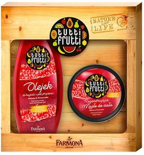 Tutti Frutti Zestaw Tutti Frutti Wiśnia&porzeczka Zestaw Tutti Frutti Wiśnia&porzeczka olejek 425 ml +maslo 200 ml) ZES2318 - Balsamy i kremy do ciała - miniaturka - grafika 3
